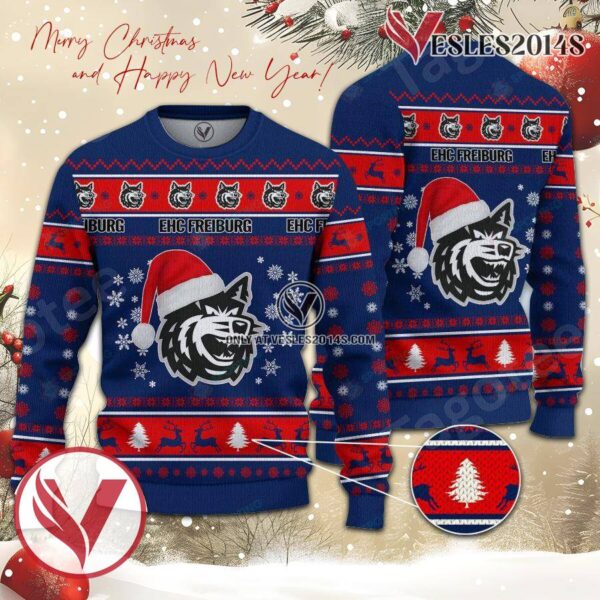 EHC Freiburg Sport Ugly Christmas Sweater, Unique Gifts For Fans - Vesles2014aS 1