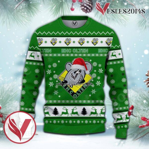 EHC Olten Sport Ugly Christmas Sweater, Unique Gifts For Fans - Vesles2014aS 2
