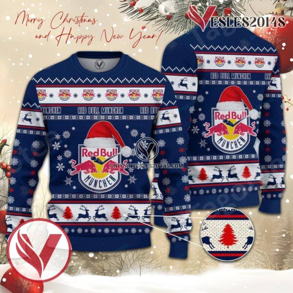 EHC Red Bull Munchen Sport Ugly Christmas Sweater, Unique Gifts For Fans - Vesles2014aS 1