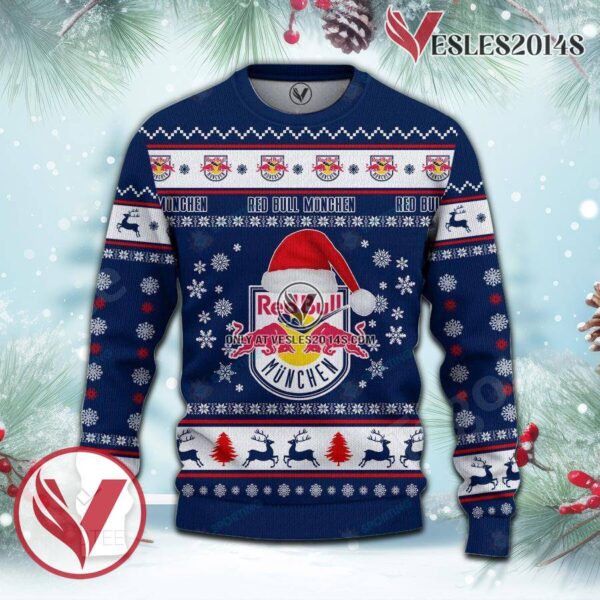 EHC Red Bull Munchen Sport Ugly Christmas Sweater, Unique Gifts For Fans - Vesles2014aS 2