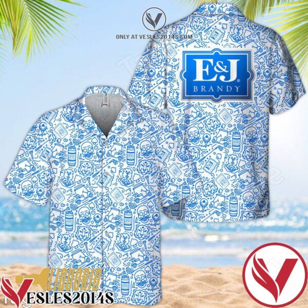 E&J Brandy Doodle Art Hawaiian Shirt, Unique Gifts For Friends - Vesles2014S 1