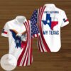 Eagle American Flag 4th Of July Independence Day Don't California My Texas Graphic Print Short Sleeve Hawaiian Casual Shirt Vesles2014S