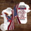 Eagle American Flag 4th Of July Independence Day Southern Translations Ya'll Two Or More People Graphic Print Short Sleeve Hawaiian Casual Shirt Vesles2014S