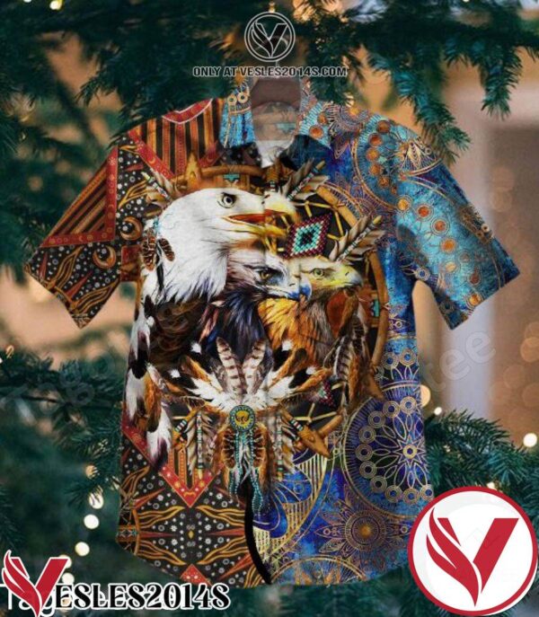 Eagle Dreamcatcher Hawaiian Shirt, Unique Gifts For Friends - Vesles2014S 1