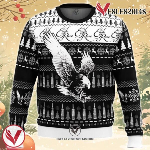 Eagle Rare Ugly Christmas Sweater, Unique Christmas Gift For Fans - Vesles2014S