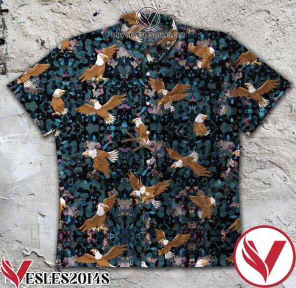 Eagle Vintage Hawaiian Shirt, Unique Gifts For Friends - Vesles2014S 1
