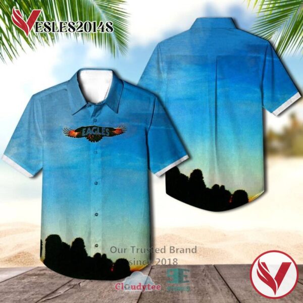 Eagles 1972 Albums Hawaiian Shirt, Best Gift For Music Lovers Vesles2014S