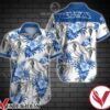 Eagles Blue Tropical Floral White Hawaiian Shirt, Unique Gifts For Friends - Vesles2014S 1