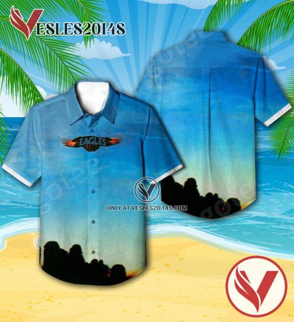 Eagles The Debut Studio Album Cover Hawaiian Shirt, Unique Gifts For Music Lovers - Vesles2014S