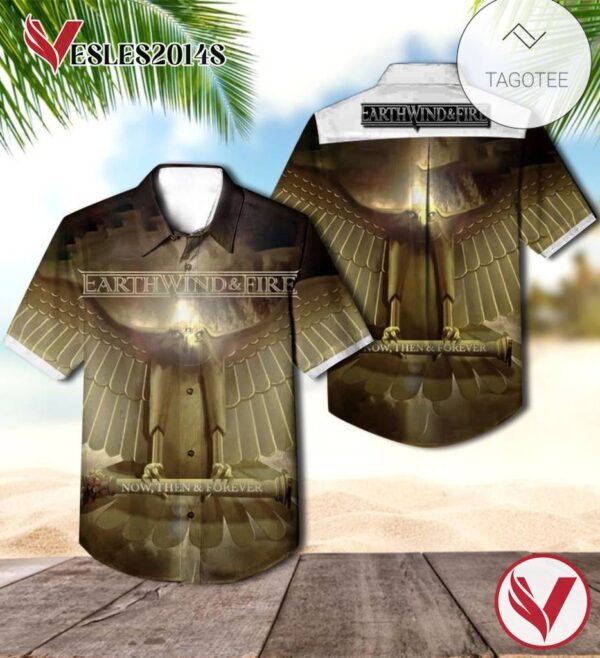 Earth Wind And Fire Now Then And Forever Album Cover Hawaiian Shirt, Best Gift For Music Lovers Vesles2014S