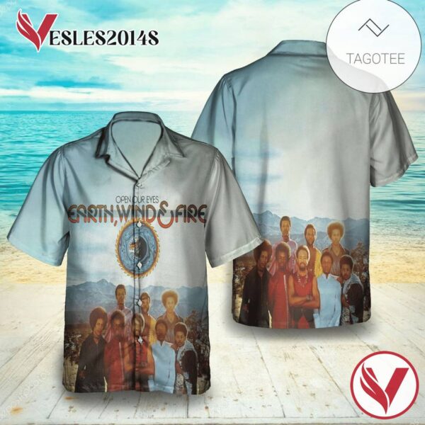Earth Wind And Fire Open Your Eyes Album Cover Hawaiian Shirt, Best Gift For Music Lovers Vesles2014S