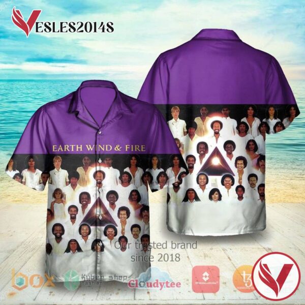Earth, Wind and Fire Faces Album Hawaiian Shirt, Best Gift For Music Lovers Vesles2014S