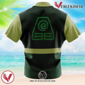 Earthbenders Avatar Hawaiian Button Up Shirt, Perfect Gifts For Anime Lovers - Vesles2014S 1