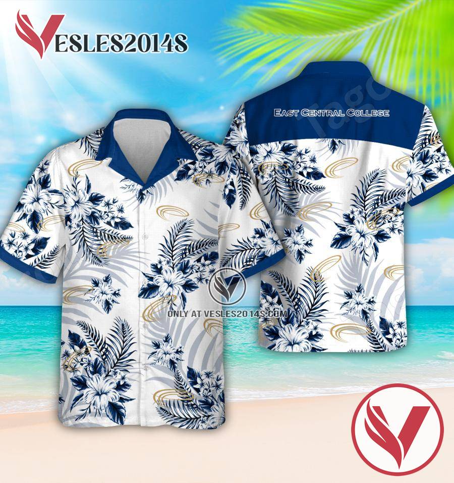East Central College Hawaiian Shirt, Beach Shorts, Perfect Gifts Idea In Holiday - Vesles2014S 1