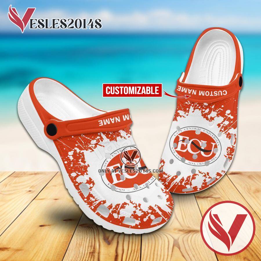 East Central University Crocs Clogs, Unique Footwear For Fans