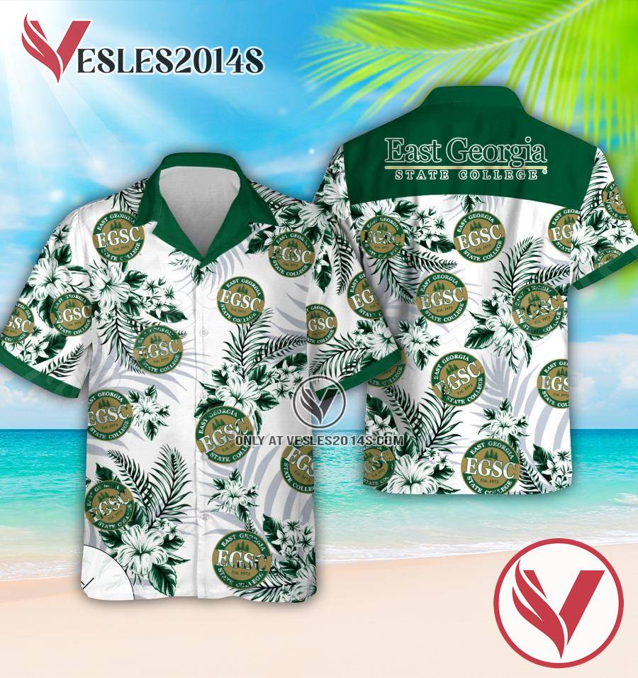 East Georgia State College Logo Aloha Summer Shirt, Perfect Gifts Idea In Holiday - Vesles2014S 1