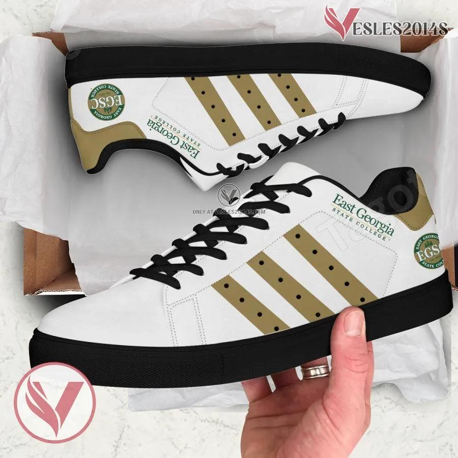 East Georgia State College Logo Stan Smith Shoes For Men And Womens - Vesles2014s 1