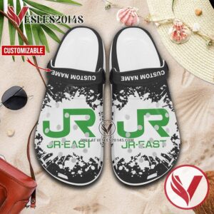 East Japan Railway Company Logo Crocs Clogs, Unique Footwear For Fans 1
