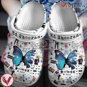 Ed Sheeran Music Crocs Crocband Clogs Shoes, Unique Gifts For Fans Style 5 - Vesles2014S
