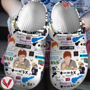 Ed Sheeran Music Crocs Crocband Clogs Shoes, Unique Gifts For Fans Style 9 - Vesles2014S