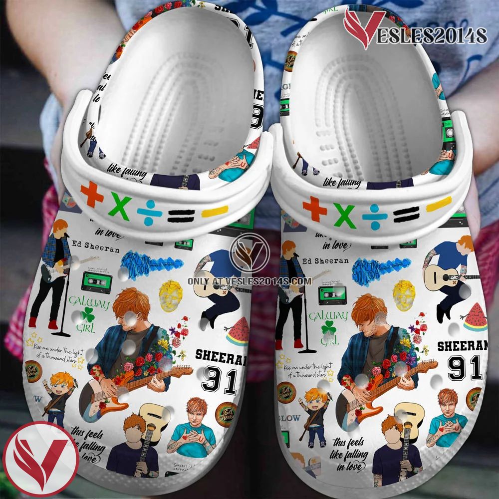 Ed Sheeran Singer Music Crocs Crocband Clogs Shoes, Unique Gifts For Fans - Vesles2014S