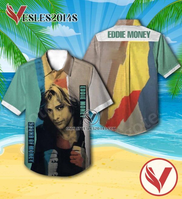 Eddie Money Greatest Hits Sound Of Money Compilation Album Cover Hawaiian Shirt, Unique Gifts For Music Lovers - Vesles2014S