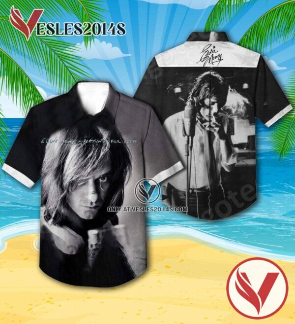 Eddie Money Playing For Keeps Album Cover Hawaiian Shirt, Unique Gifts For Music Lovers - Vesles2014S