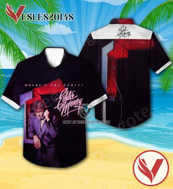 Eddie Money Where’s The Party Album Cover Hawaiian Shirt, Unique Gifts For Music Lovers - Vesles2014S