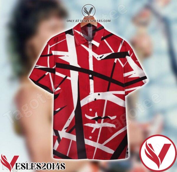 Eddie Van Halen Frankenstein Hawaiian Shirt, Unique Gifts For Friends - Vesles2014S 1