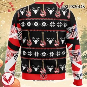 Eddie Van Halen Ugly Christmas Sweater, Unique Christmas Gift For Fans - Vesles2014S 1