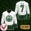 Edmonton Oilers 2022 St Patrick Day Custom Name Custom Number Hockey Jersey, Trending Gifts For Fans - Vesles2014s