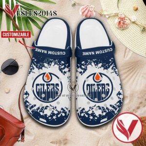 Edmonton Oilers Personalized Crocs Clogs, Unique Footwear For Fans 1
