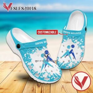EduMed Partners Logo Crocs Clogs, Unique Footwear For Fans