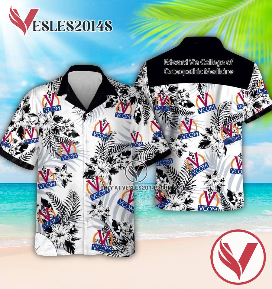 Edward Via College of Osteopathic Medicine Logo Hawaiian Shirt, Perfect Gifts Idea In Holiday - Vesles2014S 1