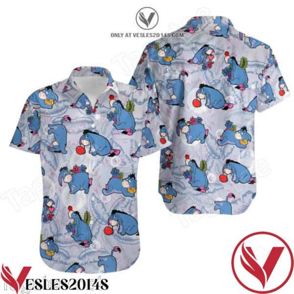Eeyore Donkey Floral Disney Hawaiian Shirt, Unique Gifts For Friends - Vesles2014S 1
