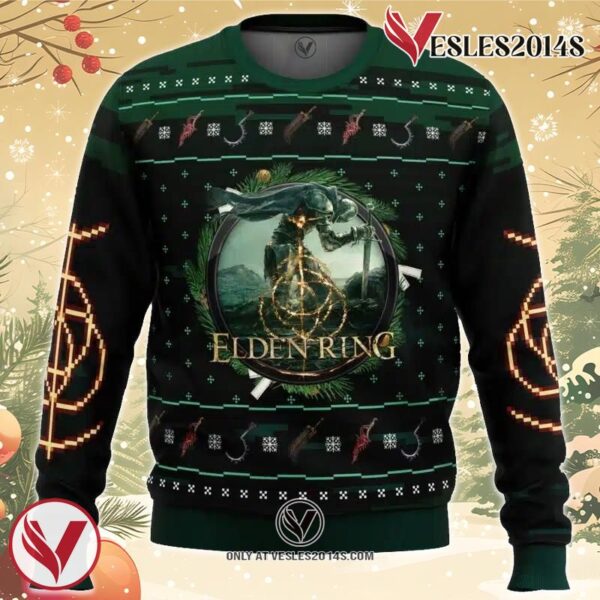 Elden Ring v2 Ugly Christmas Sweater, Unique Christmas Gift For Fans - Vesles2014S