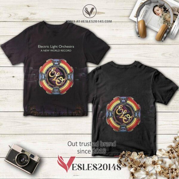Electric Light Orchestra Band A New World Record Album 3D T-Shirt, Perfect Gifts For Music Lovers - Vesles2014S