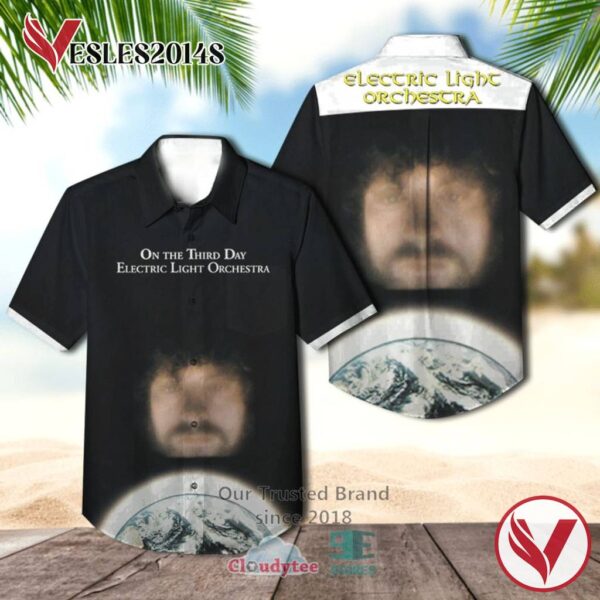Electric Light Orchestra Band On The Third Day Album Hawaiian Shirt, Best Gift For Music Lovers Vesles2014S