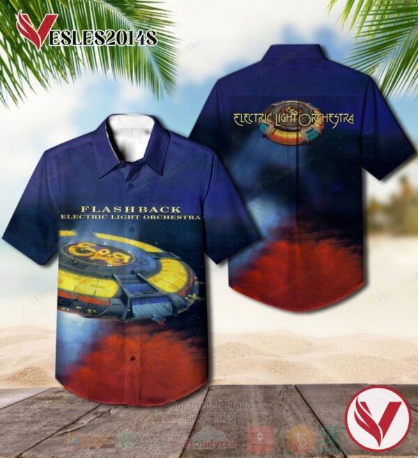 Electric Light Orchestra Flashback Album Hawaiian Shirt, Best Gift For Music Lovers Vesles2014S