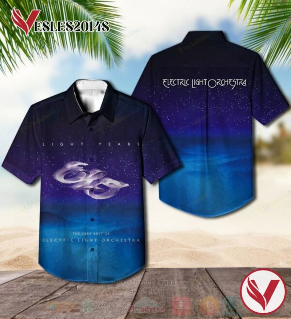 Electric Light Orchestra Light Years Album Hawaiian Shirt, Best Gift For Music Lovers Vesles2014S