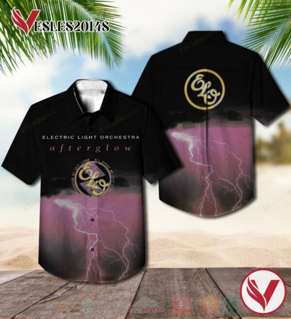 Electric Light Orchestra Time Afterglow Album Hawaiian Shirt, Best Gift For Music Lovers Vesles2014S