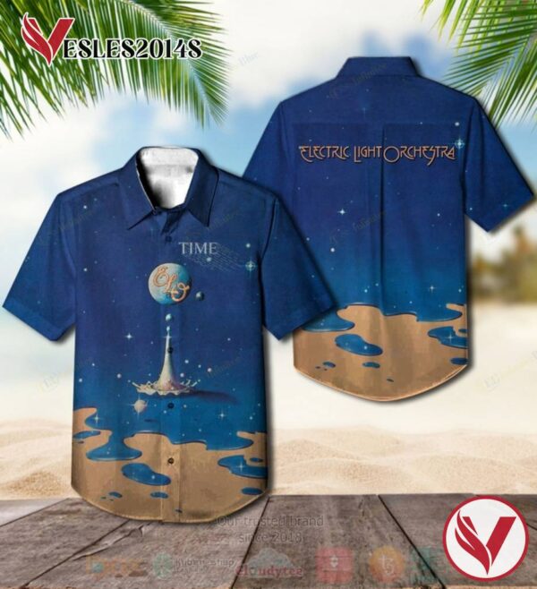 Electric Light Orchestra Time Album Hawaiian Shirt, Best Gift For Music Lovers Vesles2014S