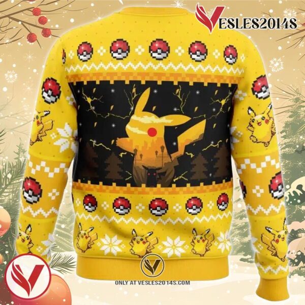 Electric Monster Pokemon Ugly Christmas Sweater, Unique Christmas Gift For Fans - Vesles2014S 1
