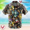 Electric Type Pokemon Pokemon Hawaiian Button Up Shirt, Perfect Gifts For Anime Lovers - Vesles2014S