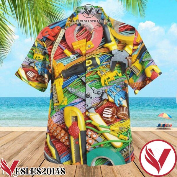 Electrical Component Kit To Use In Electrical Installations Hawaiian Shirt, Unique Gifts For Friends - Vesles2014S 1