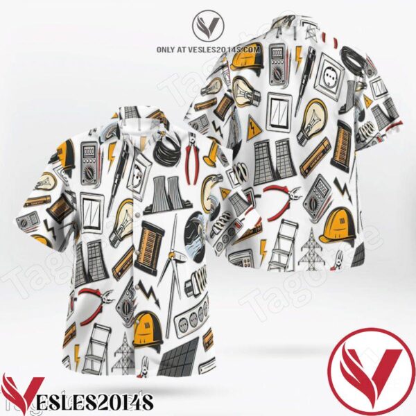 Electrical Engineering Icons Hawaiian Shirt, Unique Gifts For Friends - Vesles2014S 1
