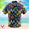 Elemental Visions Genshin Impact Hawaiian Button Up Shirt, Perfect Gifts For Anime Lovers - Vesles2014S