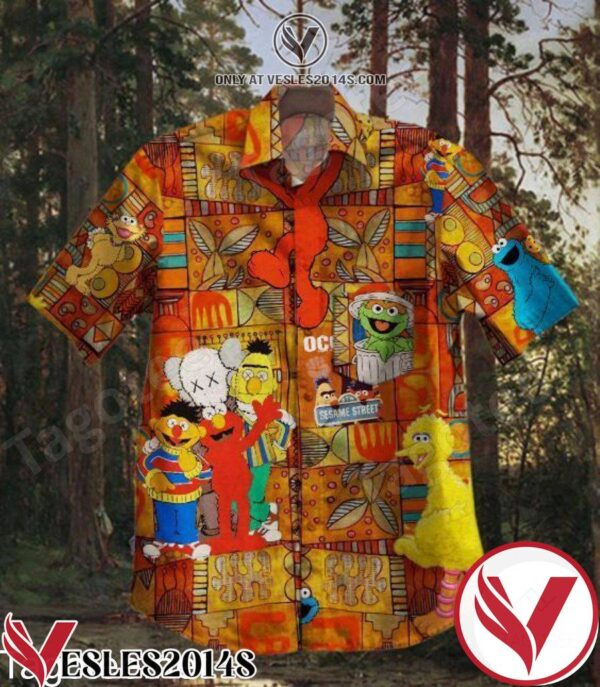 Elmo’s World Sesame On Africa Patterns Hawaiian Shirt, Unique Gifts For Friends - Vesles2014S 1