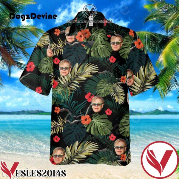 Elton John Hawaiian Shirt, Unique Gifts For Friends - Vesles2014S 1