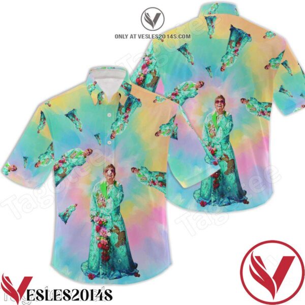 Elton John On Stage Hawaiian Shirt, Unique Gifts For Friends - Vesles2014S 1